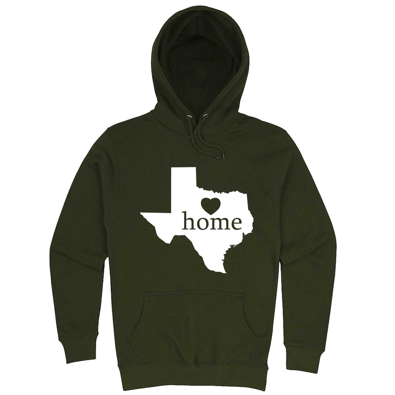  "Texas Home State Pride" hoodie, 3XL, Army Green