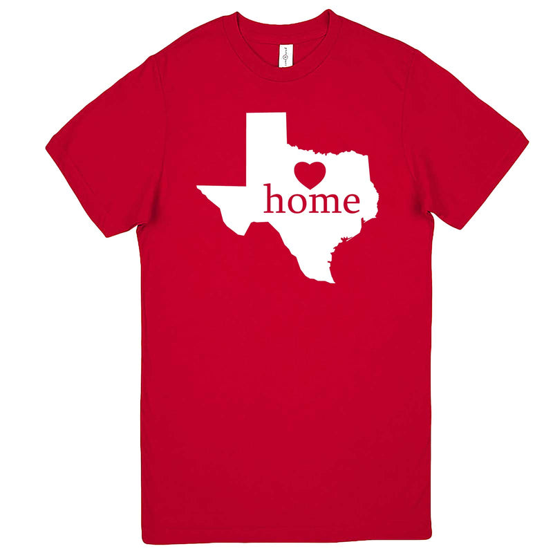  "Texas Home State Pride" men's t-shirt Red