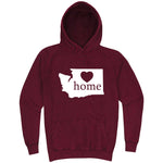  "Washington Home State Pride" hoodie, 3XL, Vintage Brick