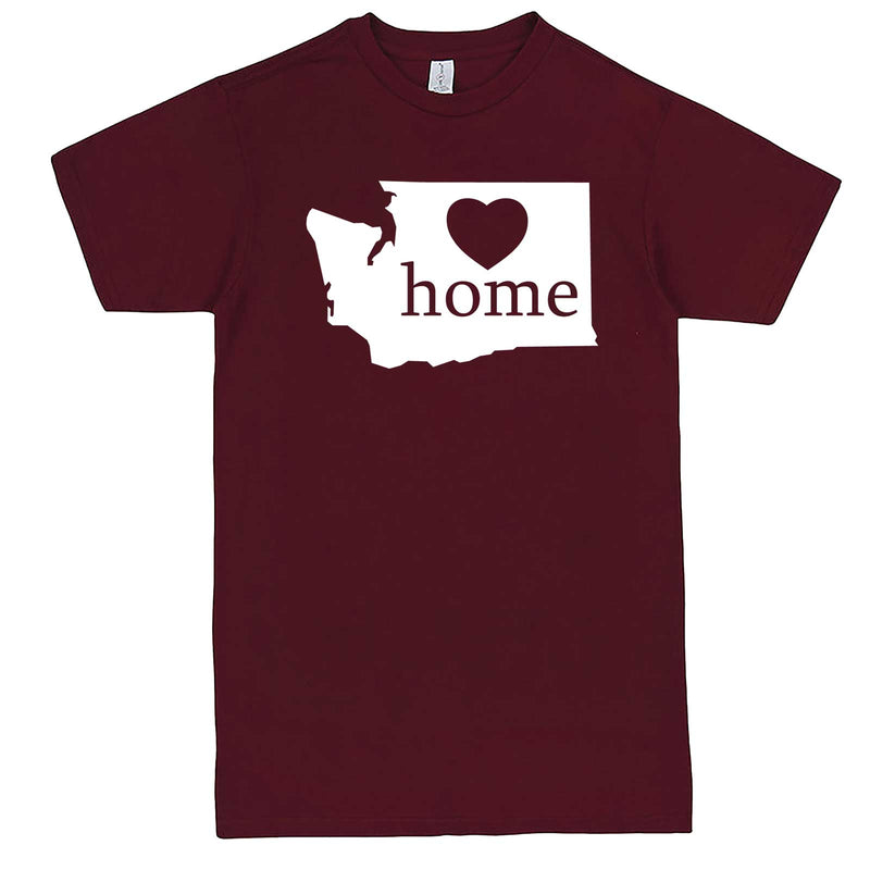  "Washington Home State Pride" men's t-shirt Burgundy