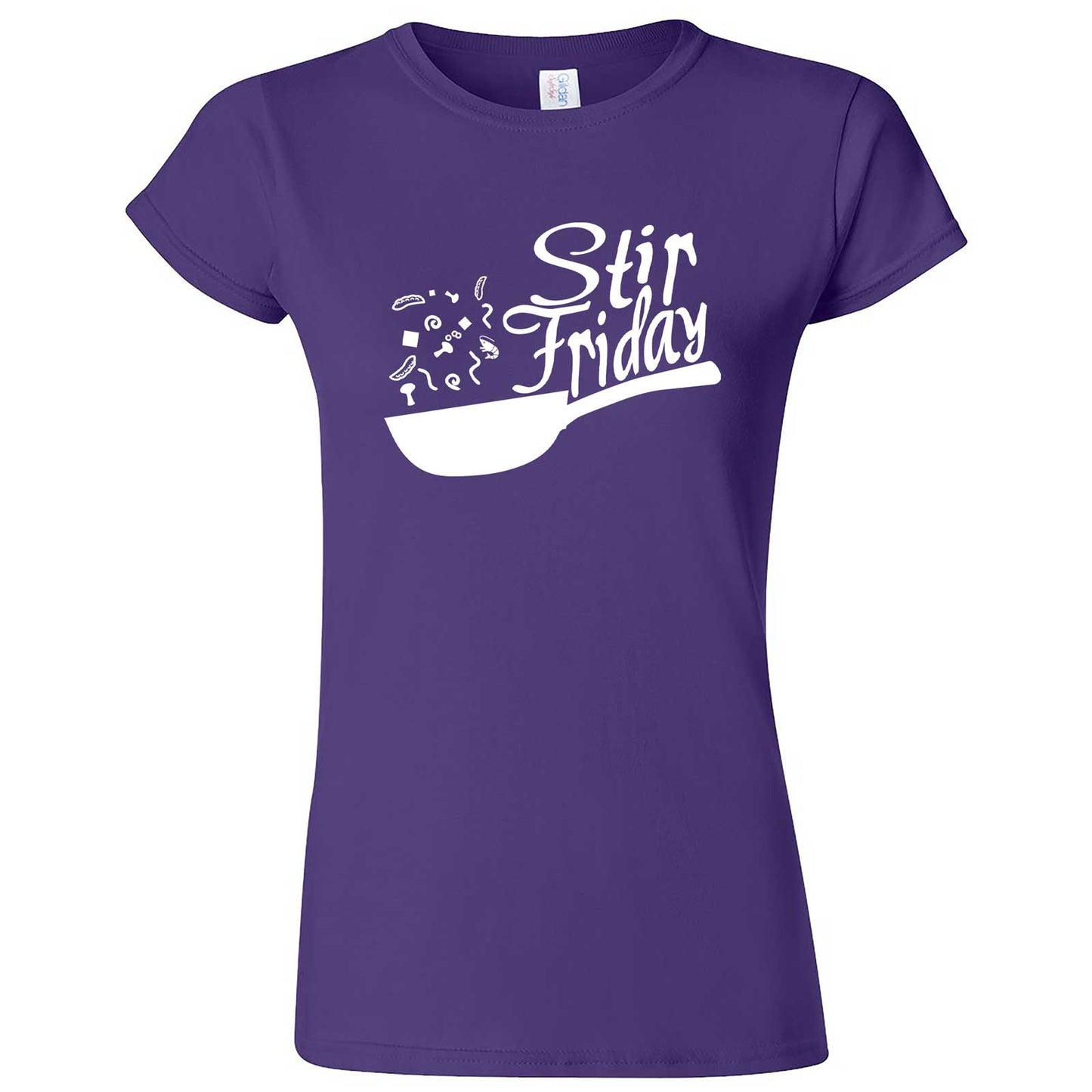  "Stir Friday" women's t-shirt Purple