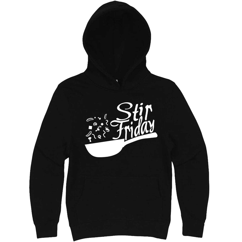  "Stir Friday" hoodie, 3XL, Black