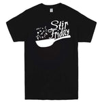  "Stir Friday" men's t-shirt Black