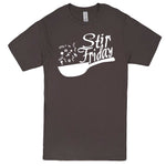  "Stir Friday" men's t-shirt Charcoal