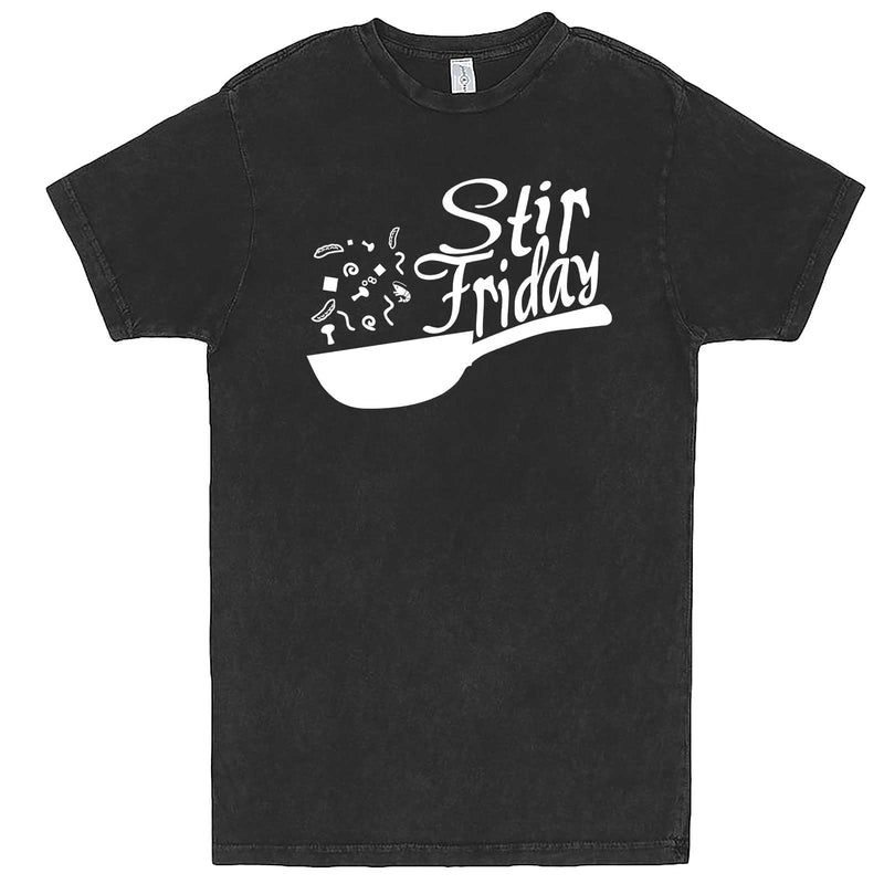  "Stir Friday" men's t-shirt Vintage Black