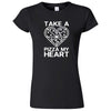  "Take a Pizza My Heart" women's t-shirt Black