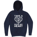  "Take a Pizza My Heart" hoodie, 3XL, Vintage Denim