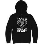  "Take a Pizza My Heart" hoodie, 3XL, Black
