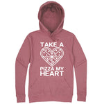  "Take a Pizza My Heart" hoodie, 3XL, Mauve