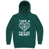  "Take a Pizza My Heart" hoodie, 3XL, Teal