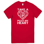  "Take a Pizza My Heart" men's t-shirt Red