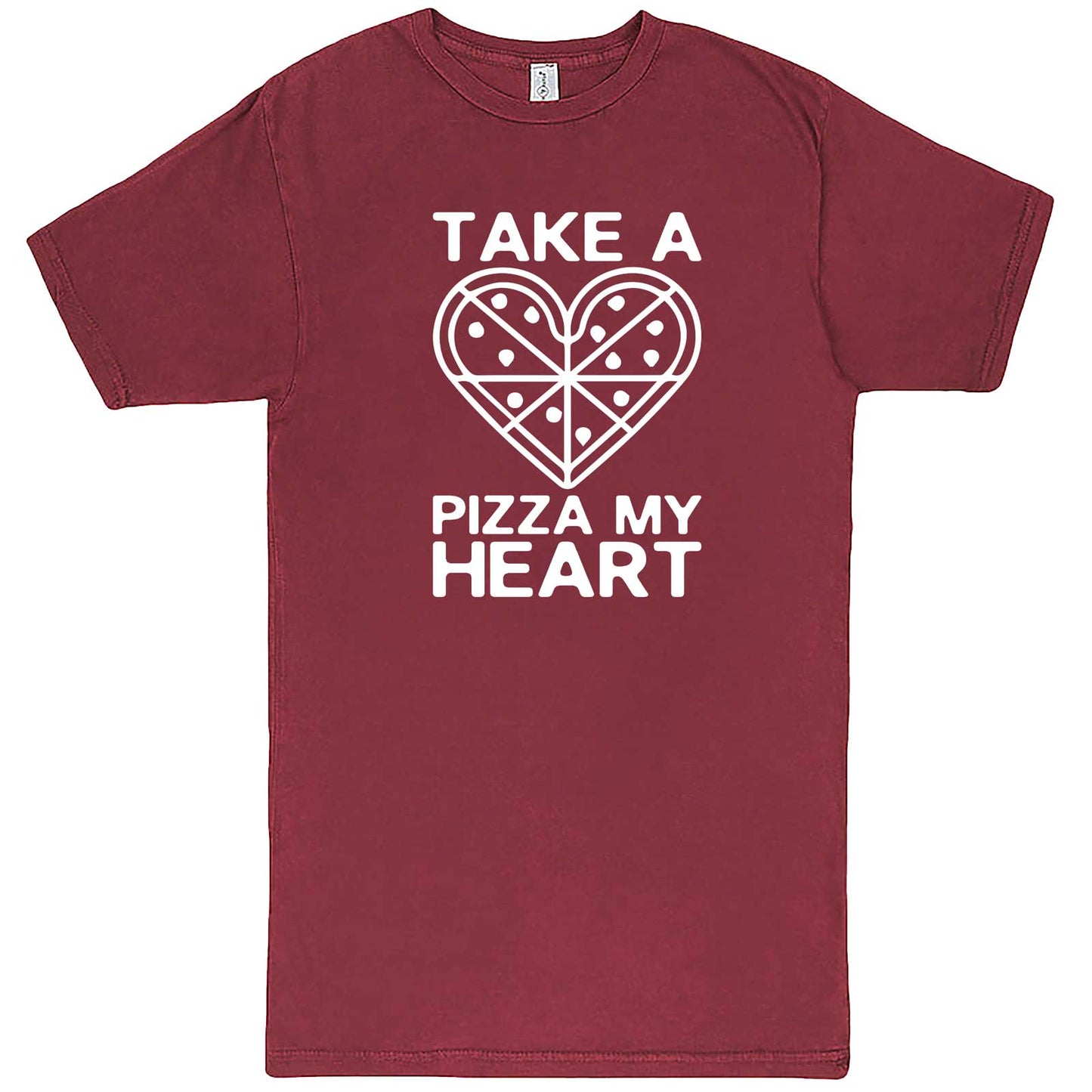  "Take a Pizza My Heart" men's t-shirt Vintage Brick