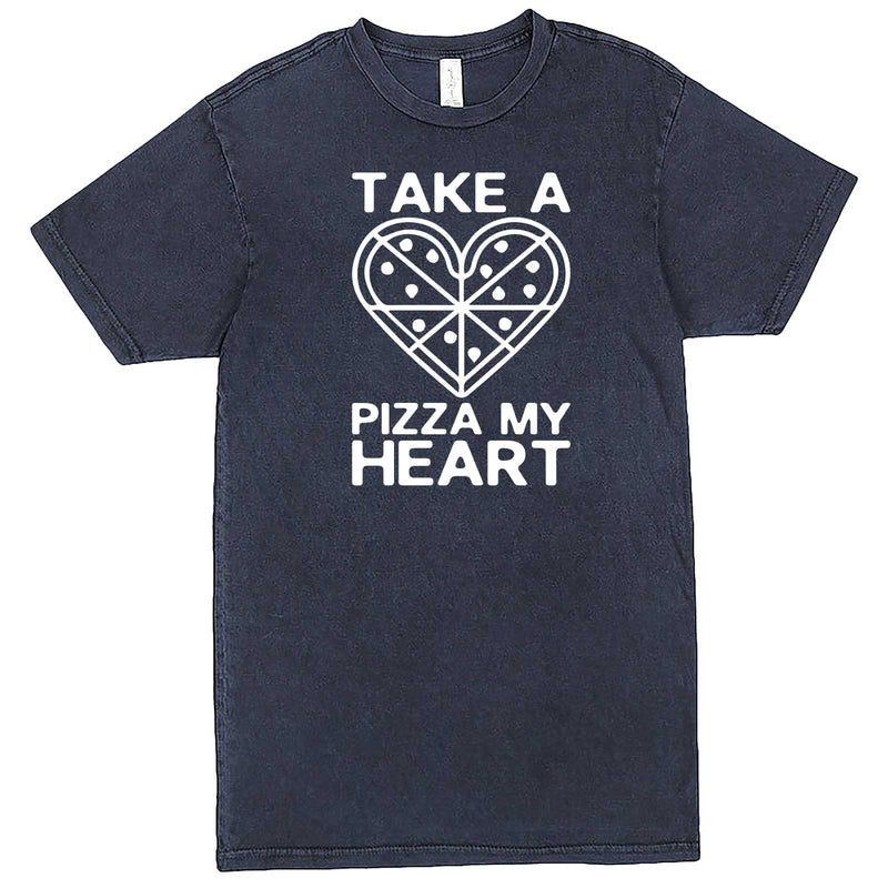  "Take a Pizza My Heart" men's t-shirt Vintage Denim