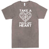  "Take a Pizza My Heart" men's t-shirt Vintage Zinc