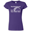  "Taco Emergency Call Nine-Juan-Juan" women's t-shirt Purple