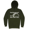  "Taco Emergency Call Nine-Juan-Juan" hoodie, 3XL, Army Green