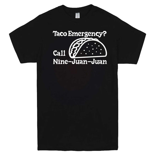  "Taco Emergency Call Nine-Juan-Juan" men's t-shirt Black