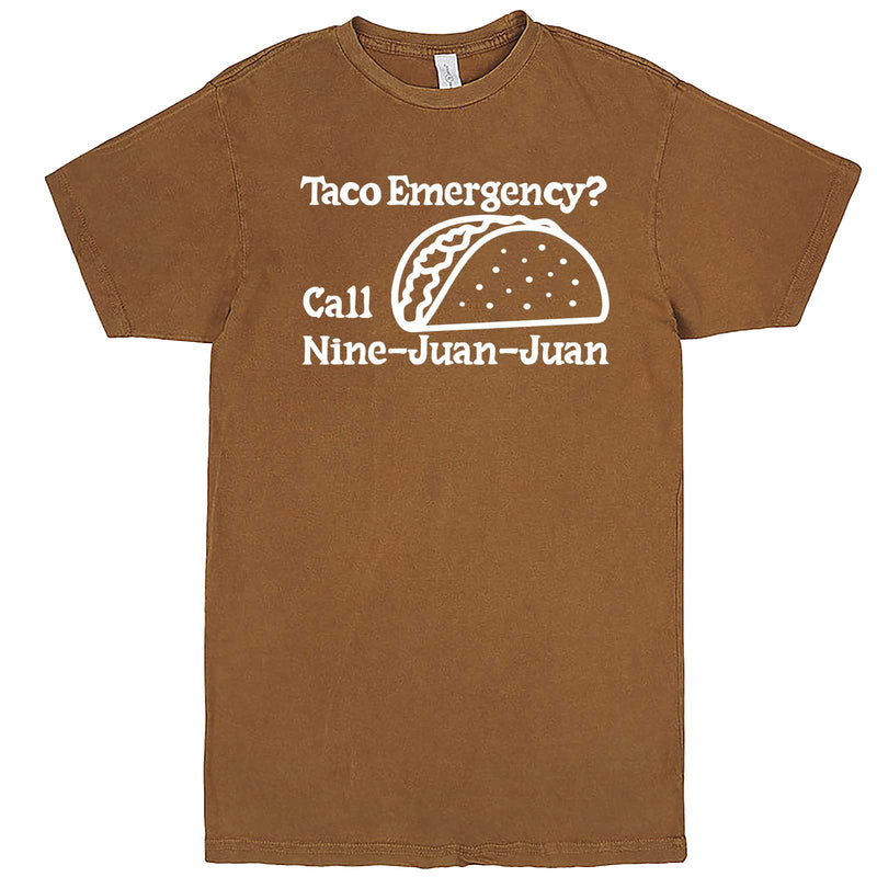  "Taco Emergency Call Nine-Juan-Juan" men's t-shirt Vintage Camel