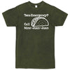  "Taco Emergency Call Nine-Juan-Juan" men's t-shirt Vintage Olive