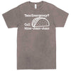  "Taco Emergency Call Nine-Juan-Juan" men's t-shirt Vintage Zinc