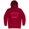  "This Girl is Going to Be an Aunt, Pink Text" hoodie, 3XL, Paprika