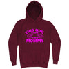 "This Girl is Going to Be a Mommy, Pink Text" hoodie, 3XL, Vintage Brick