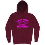  "This Girl is Going to Be a Mommy, Pink Text" hoodie, 3XL, Vintage Brick