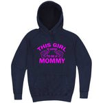  "This Girl is Going to Be a Mommy, Pink Text" hoodie, 3XL, Vintage Denim