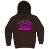  "This Girl is Going to Be a Mommy, Pink Text" hoodie, 3XL, Chestnut