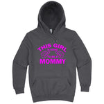  "This Girl is Going to Be a Mommy, Pink Text" hoodie, 3XL, Storm