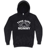  "This Girl is Going to Be a Mommy, White Text" hoodie, 3XL, Vintage Black