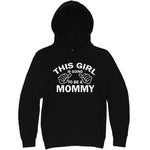  "This Girl is Going to Be a Mommy, White Text" hoodie, 3XL, Black