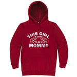  "This Girl is Going to Be a Mommy, White Text" hoodie, 3XL, Paprika