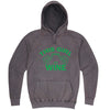  "This Girl Loves Her Wine, Green Text" hoodie, 3XL, Vintage Zinc