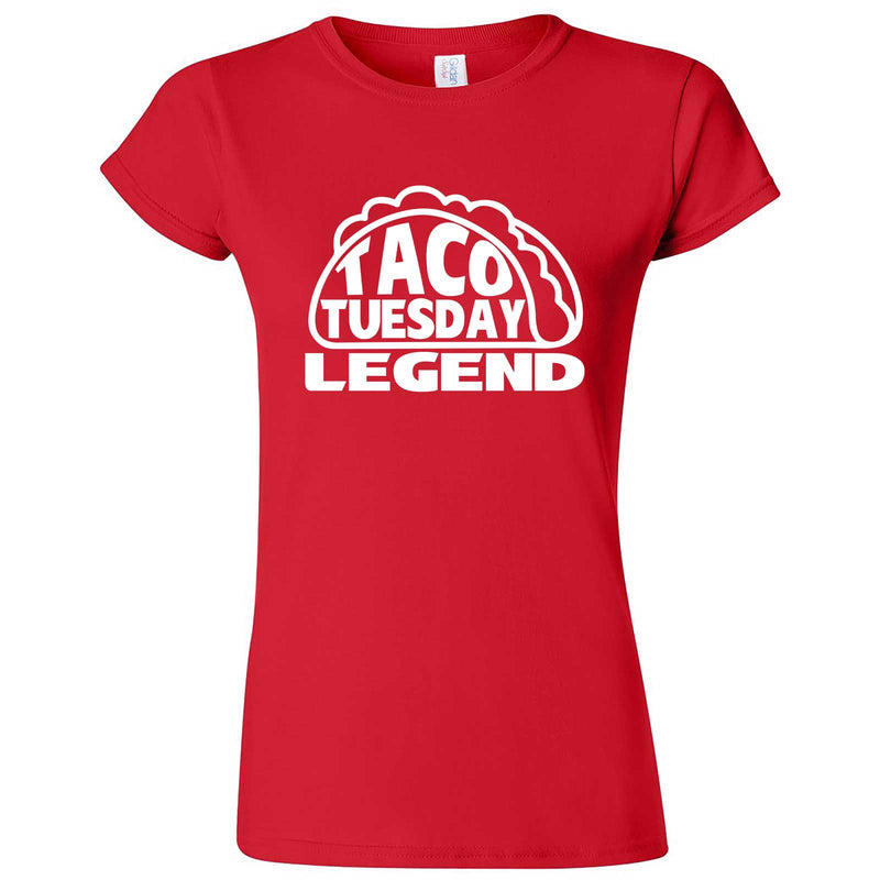  "Taco Tuesday Legend" women's t-shirt Red