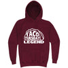  "Taco Tuesday Legend" hoodie, 3XL, Vintage Brick