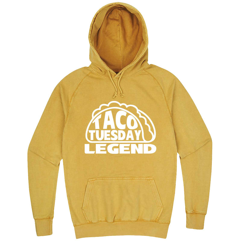  "Taco Tuesday Legend" hoodie, 3XL, Vintage Mustard