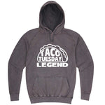  "Taco Tuesday Legend" hoodie, 3XL, Vintage Zinc