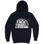  "Taco Tuesday Legend" hoodie, 3XL, Navy