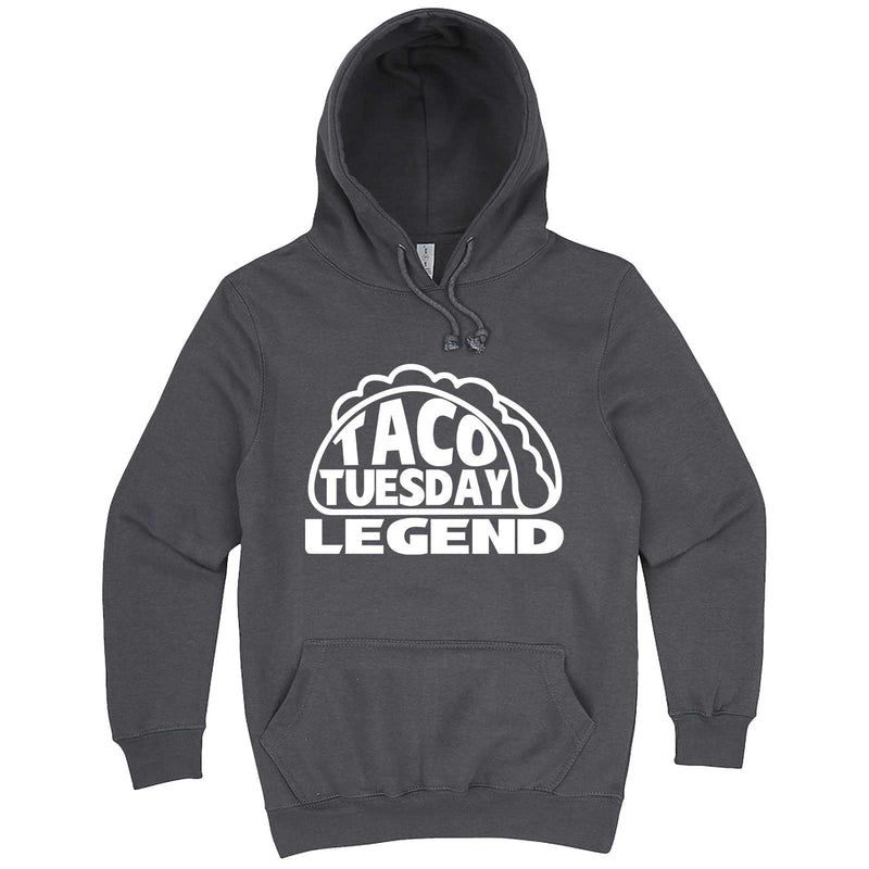  "Taco Tuesday Legend" hoodie, 3XL, Storm