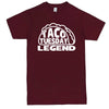  "Taco Tuesday Legend" men's t-shirt Burgundy