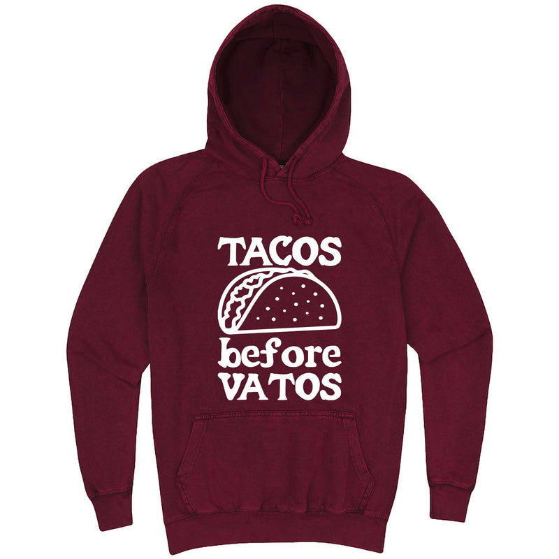  "Tacos Before Vatos" hoodie, 3XL, Vintage Brick