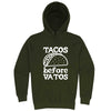  "Tacos Before Vatos" hoodie, 3XL, Army Green
