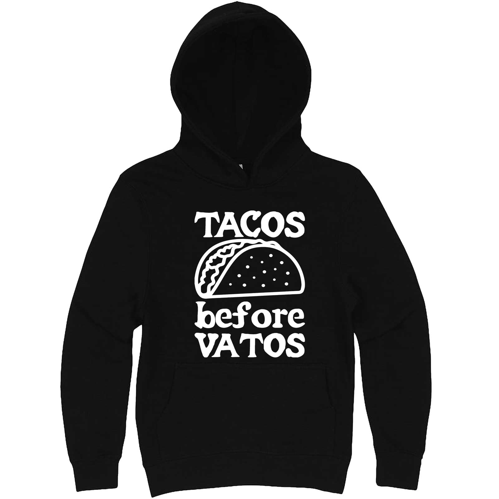  "Tacos Before Vatos" hoodie, 3XL, Black
