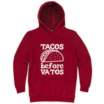  "Tacos Before Vatos" hoodie, 3XL, Paprika