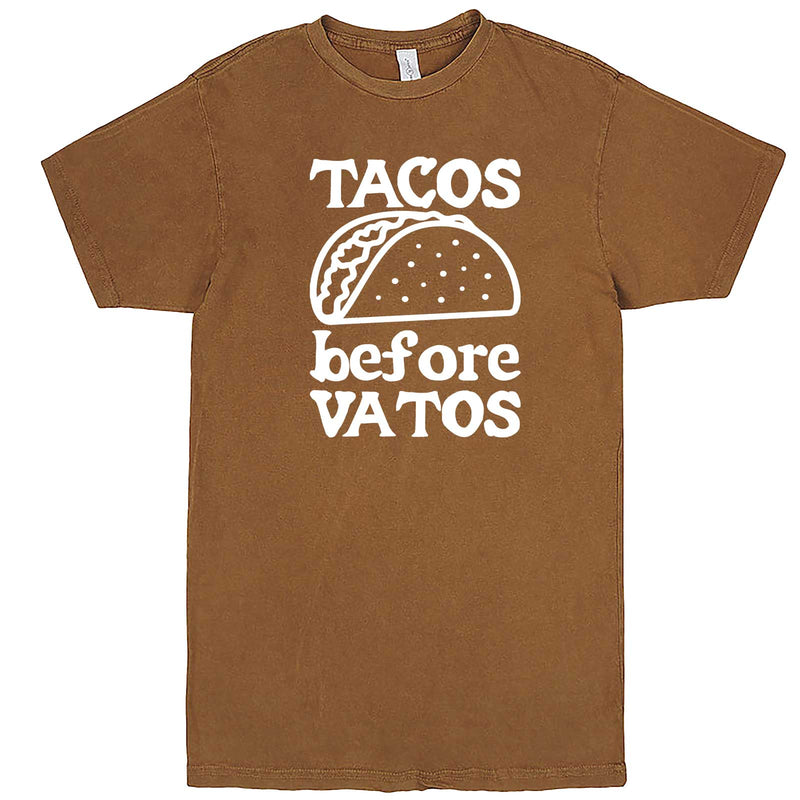  "Tacos Before Vatos" men's t-shirt Vintage Camel