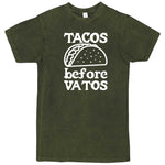  "Tacos Before Vatos" men's t-shirt Vintage Olive