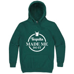  "Tequila Made Me Do It" hoodie, 3XL, Teal