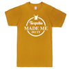  "Tequila Made Me Do It" men's t-shirt Mustard