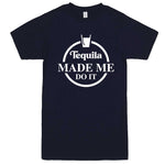  "Tequila Made Me Do It" men's t-shirt Navy-Blue